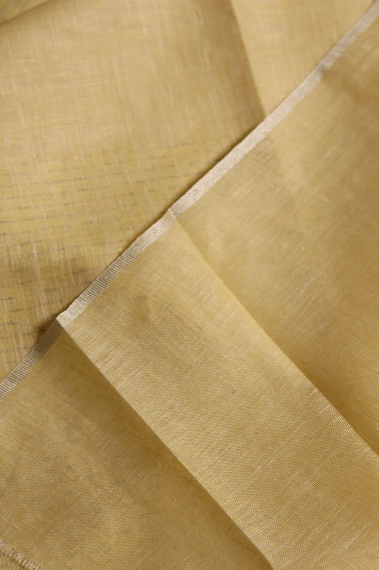 Linen Saree with Stripes Pattern - Timeless Style view 3