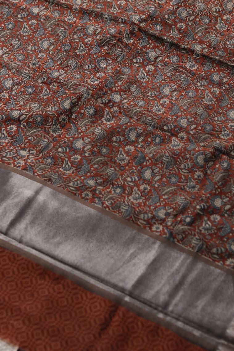 Traditional Floral Chanderi Saree - Ideal for Festive view 2