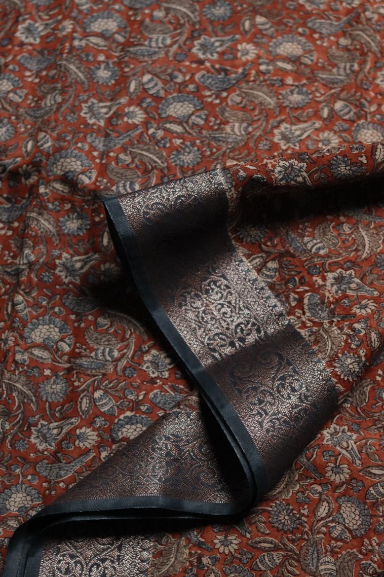 Traditional Floral Chanderi Saree - Ideal for Festive view 1