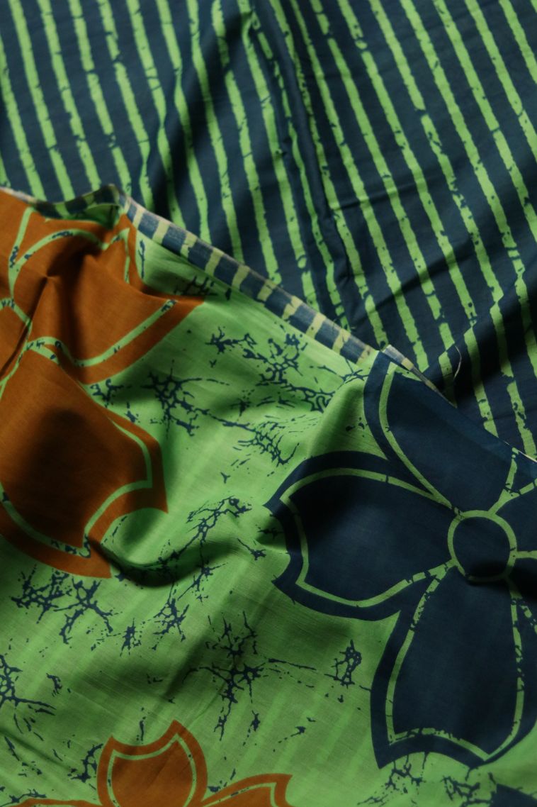 Classic Mul Cotton Saree in Pastel Green view 4