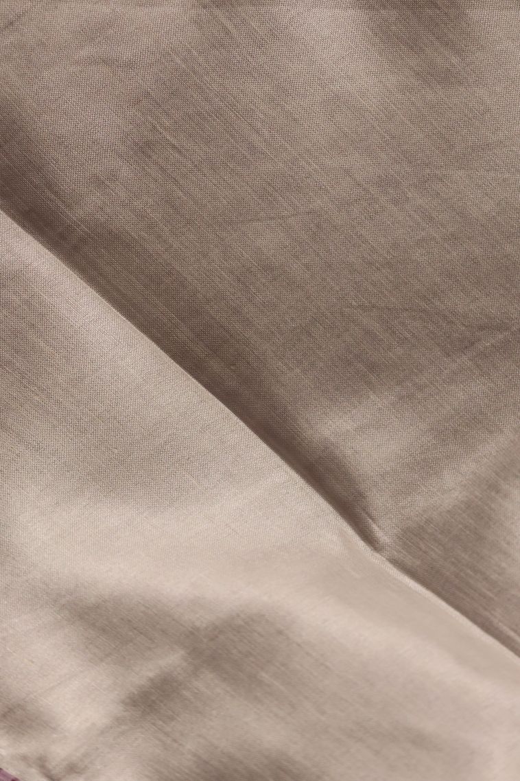 Traditional Solid Colour Linen Saree view 3