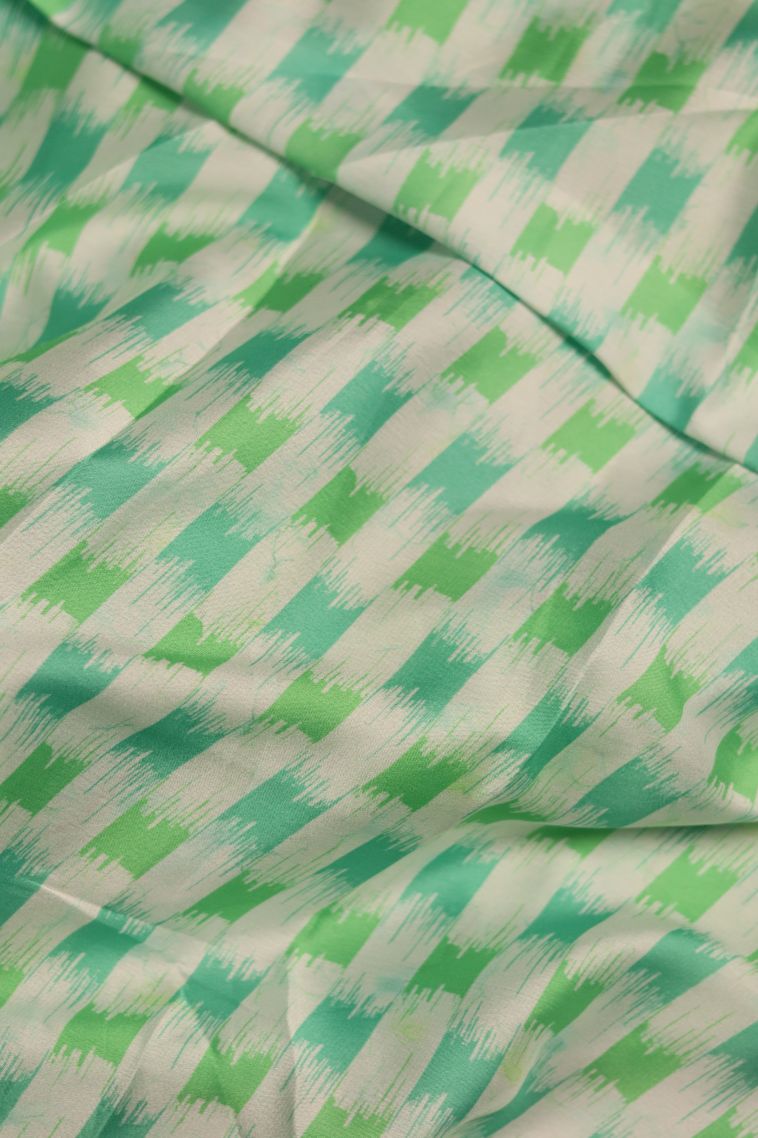 Designer Organza Saree with Printed Work - Party Collection view 3