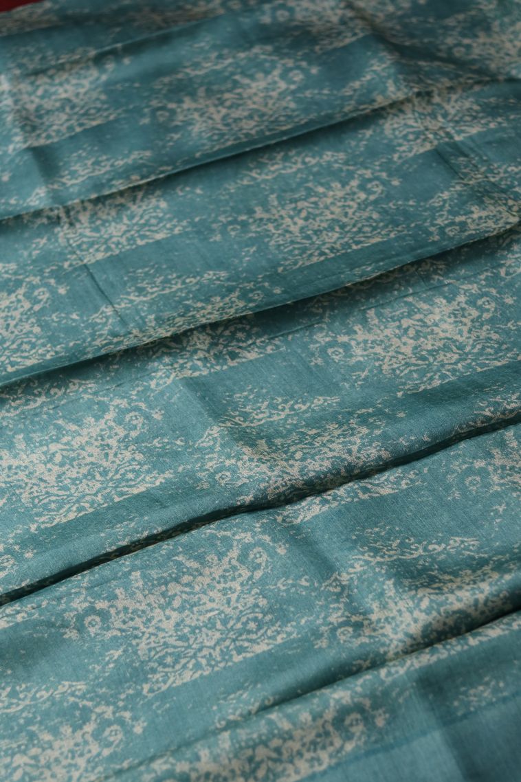 Traditional Tusser Silk Saree with Classic Solid Finish view 1